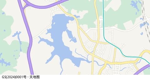 石岩水库 所在位置地图