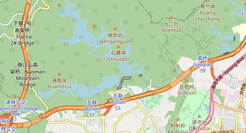 清林径水库 所在位置地图