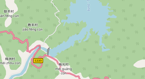枫树坝水库 所在位置地图