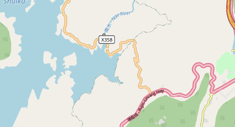 南水水库 所在位置地图