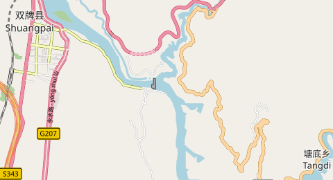 双牌水库 所在位置地图