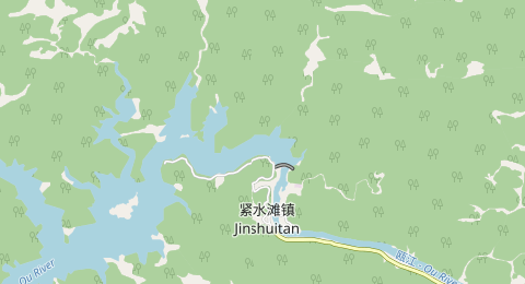 紧水滩水库近坝 所在位置地图
