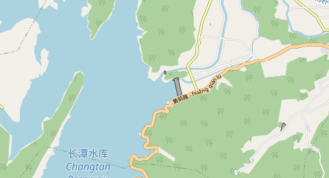 长潭水库坝口 所在位置地图
