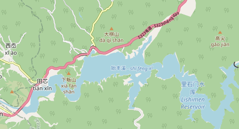里石门水库 所在位置地图