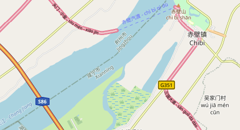黄盖湖镇右 所在位置地图