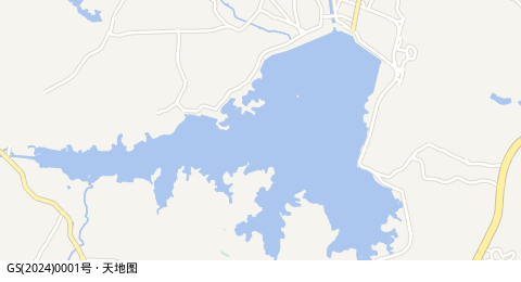 横山水库 所在位置地图