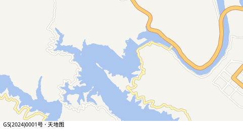 潘口水库 所在位置地图