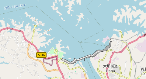 丹江口水库坝上中 所在位置地图
