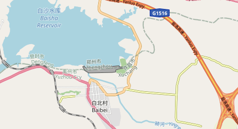 白沙水库 所在位置地图