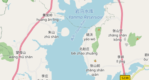 岩马水库坝上 所在位置地图
