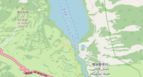 喀纳斯湖南码头 所在位置地图